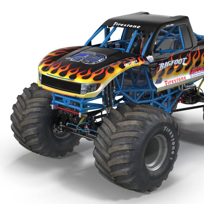 3D Monster Truck Bigfoot