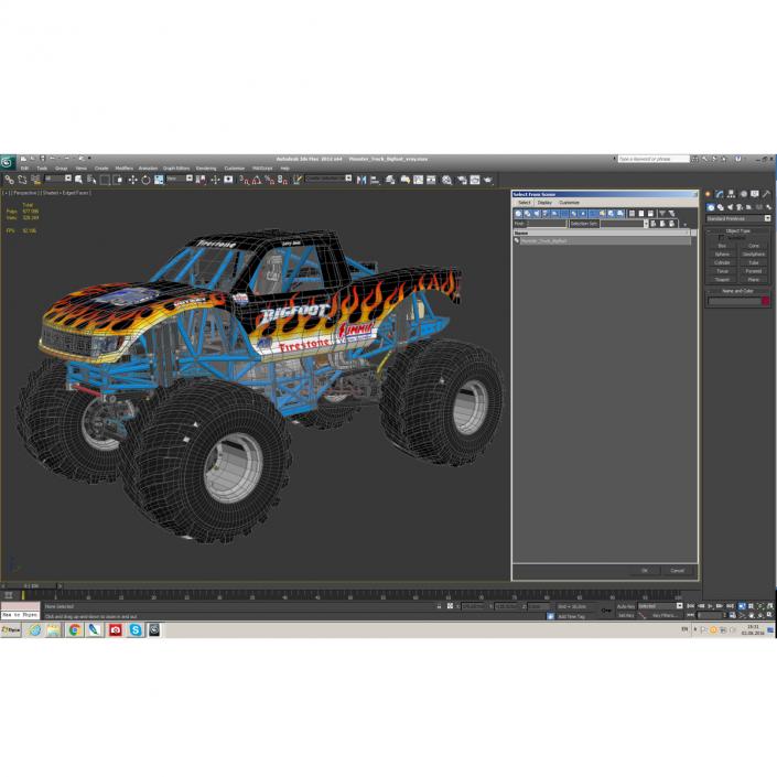 3D Monster Truck Bigfoot