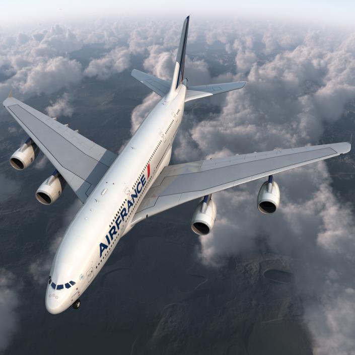 3D Airbus A380-800 Air France