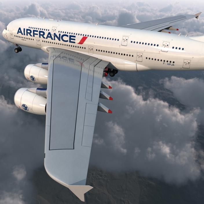 3D Airbus A380-800 Air France