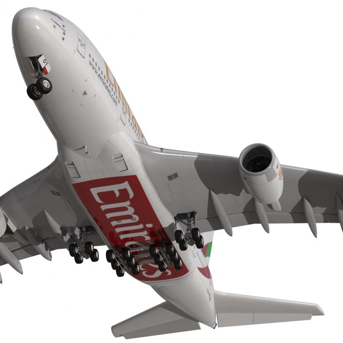 Airbus A380-800 Emirates 3D model