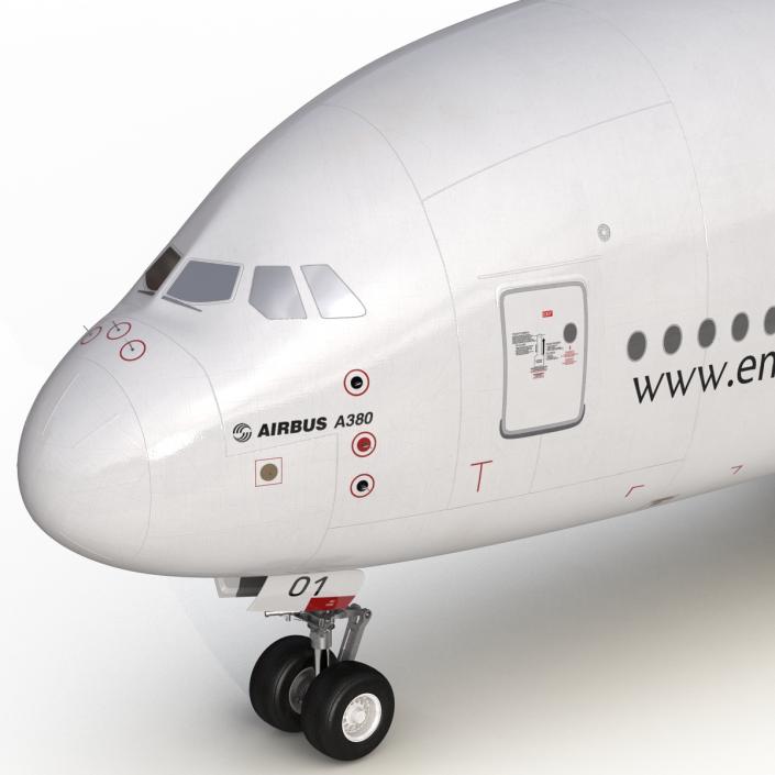 Airbus A380-800 Emirates 3D model