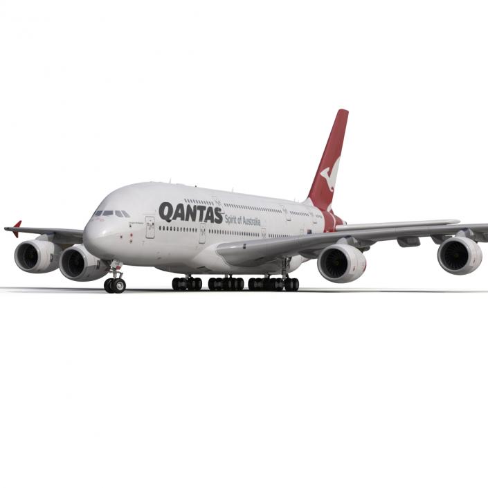 Airbus A380-800 Qantas 3D