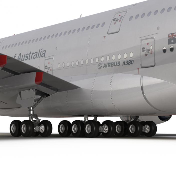 Airbus A380-800 Qantas 3D