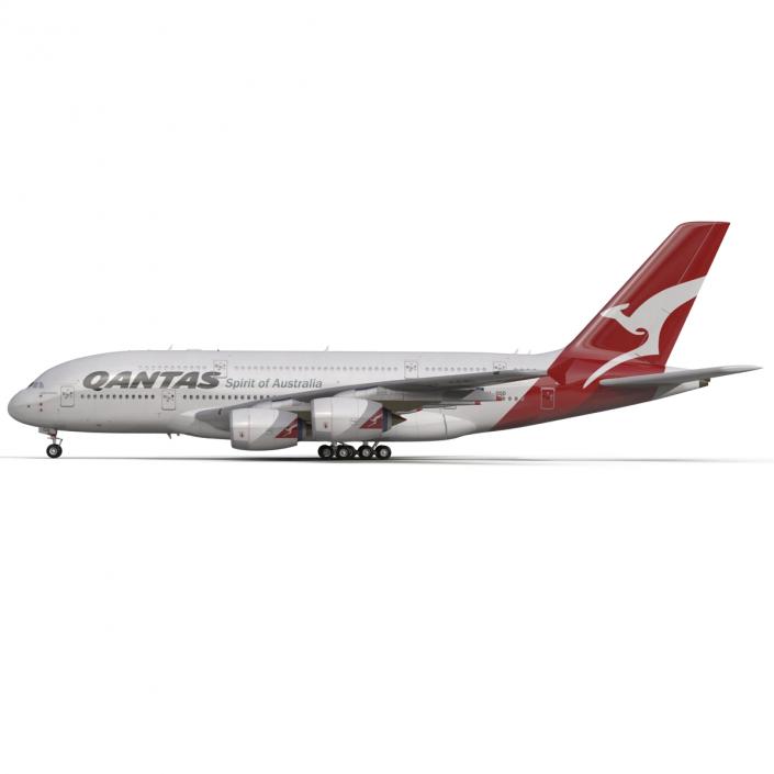 Airbus A380-800 Qantas 3D