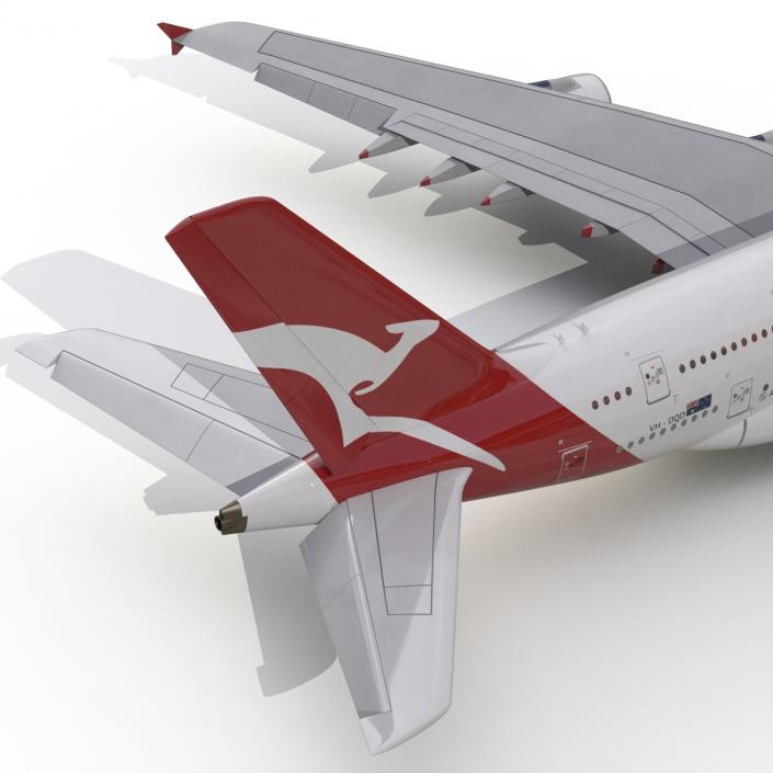 Airbus A380-800 Qantas 3D