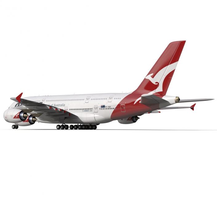 Airbus A380-800 Qantas 3D