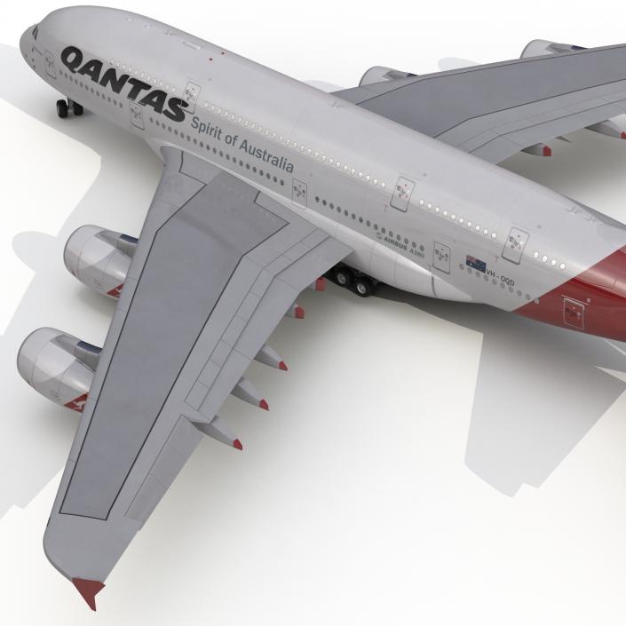 Airbus A380-800 Qantas 3D