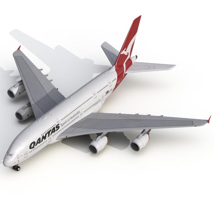 Airbus A380-800 Qantas 3D