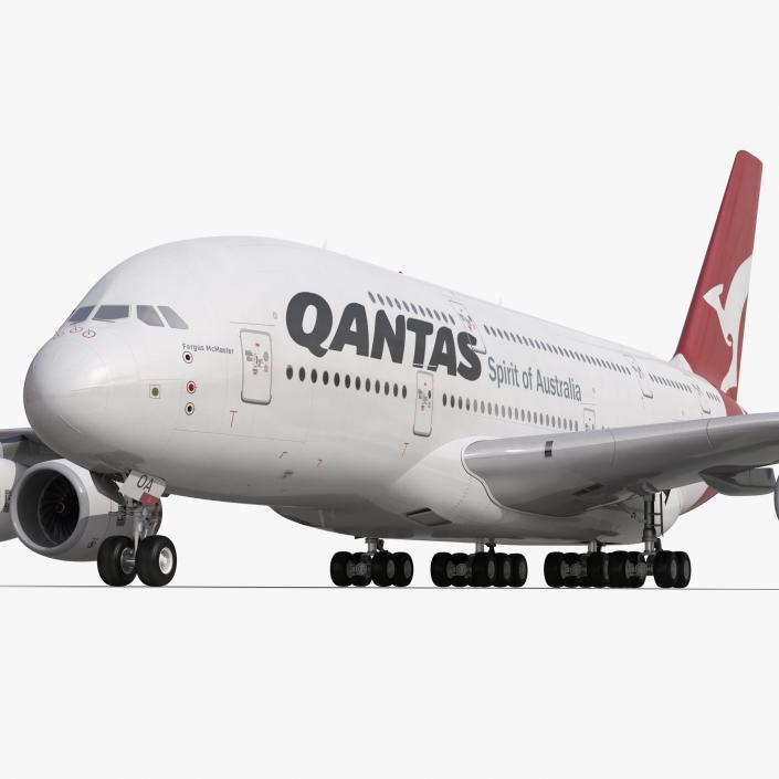 Airbus A380-800 Qantas 3D