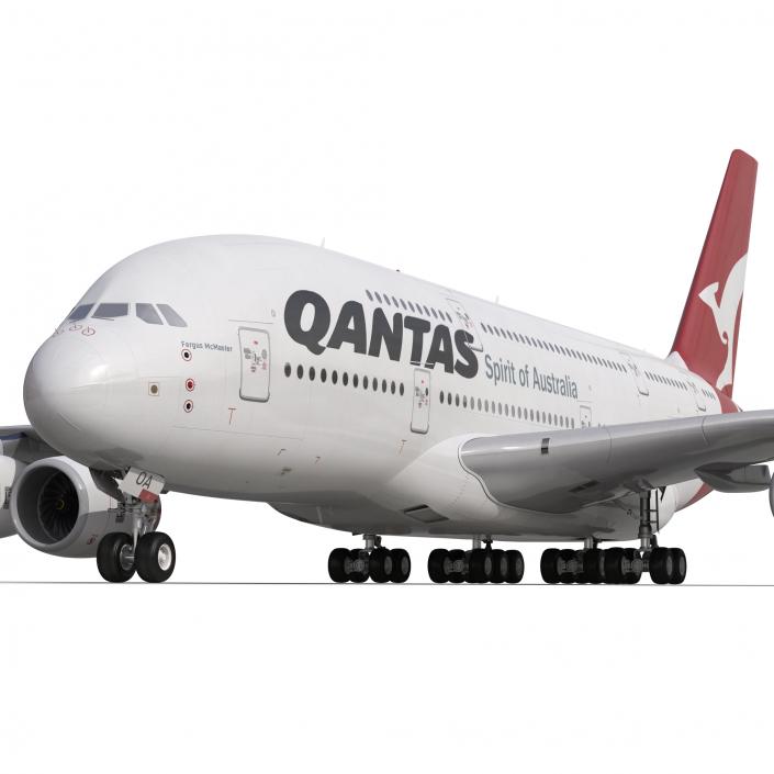 Airbus A380-800 Qantas 3D