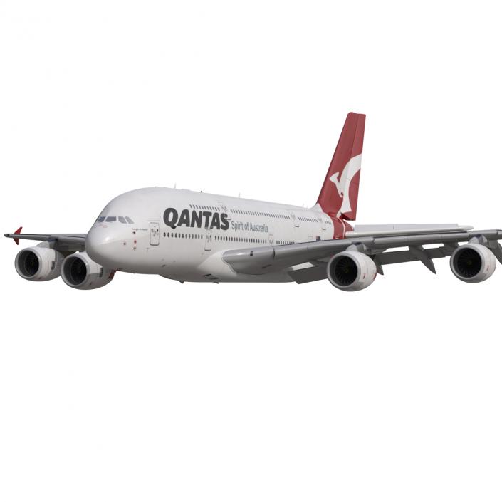 Airbus A380-800 Qantas 3D