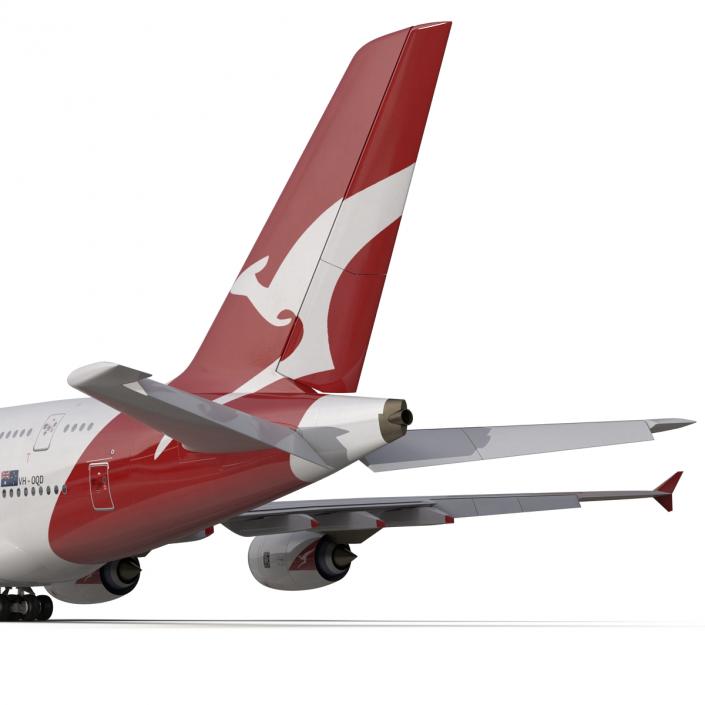 Airbus A380-800 Qantas 3D