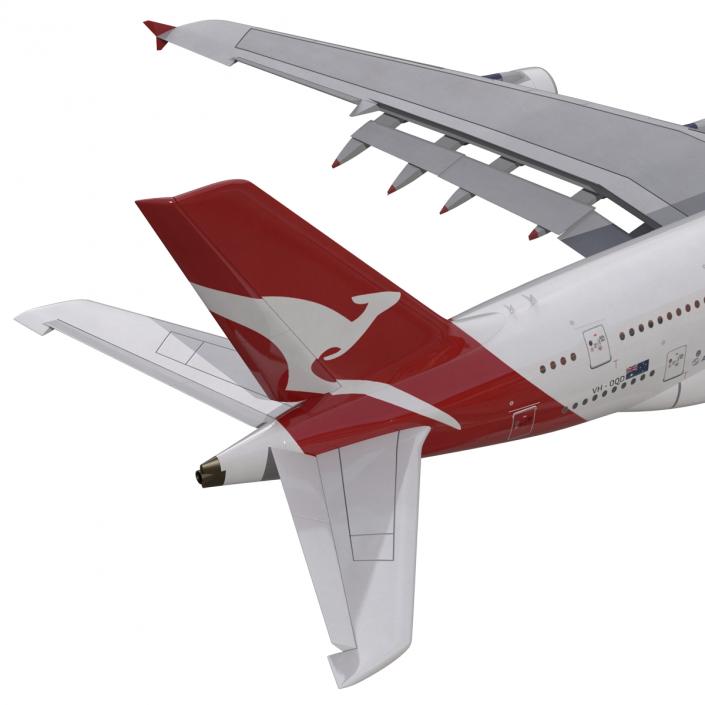 Airbus A380-800 Qantas 3D