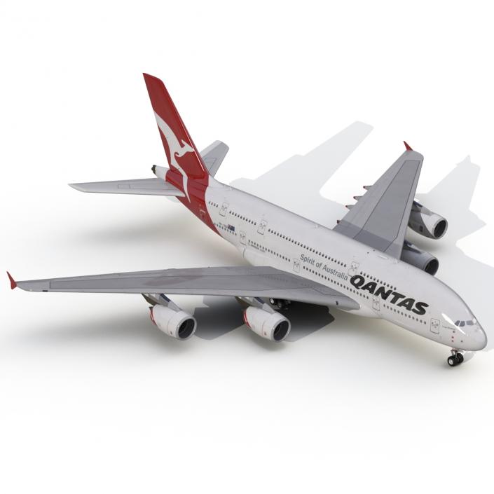 Airbus A380-800 Qantas 3D