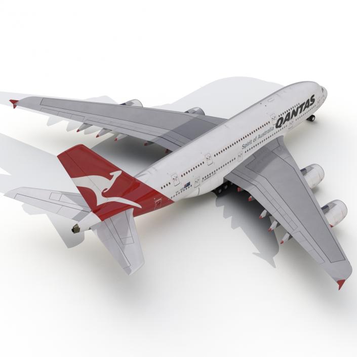 Airbus A380-800 Qantas 3D