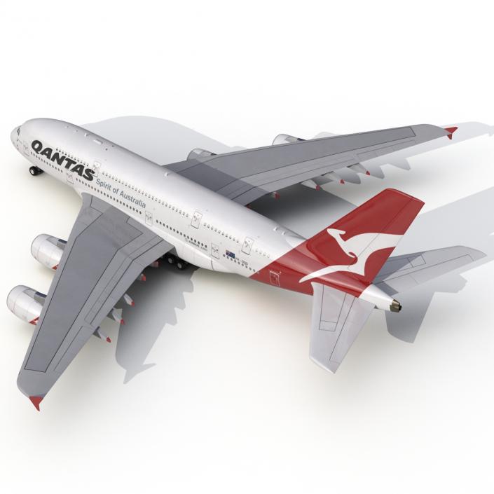 Airbus A380-800 Qantas 3D