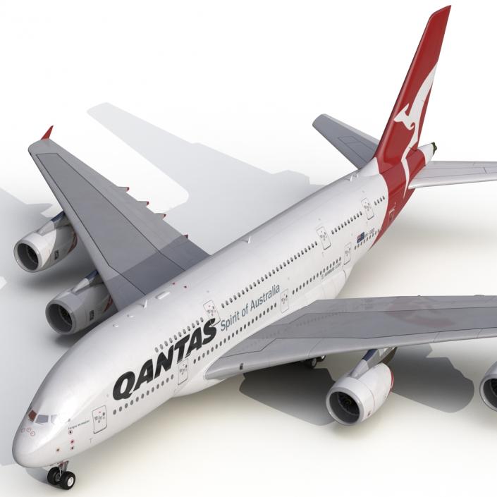 Airbus A380-800 Qantas 3D