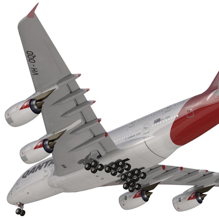 Airbus A380-800 Qantas 3D