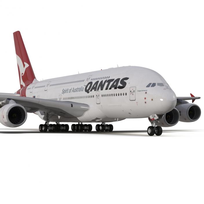 Airbus A380-800 Qantas 3D