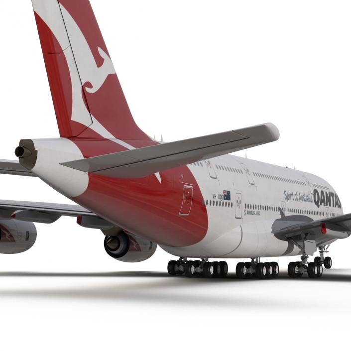 Airbus A380-800 Qantas 3D