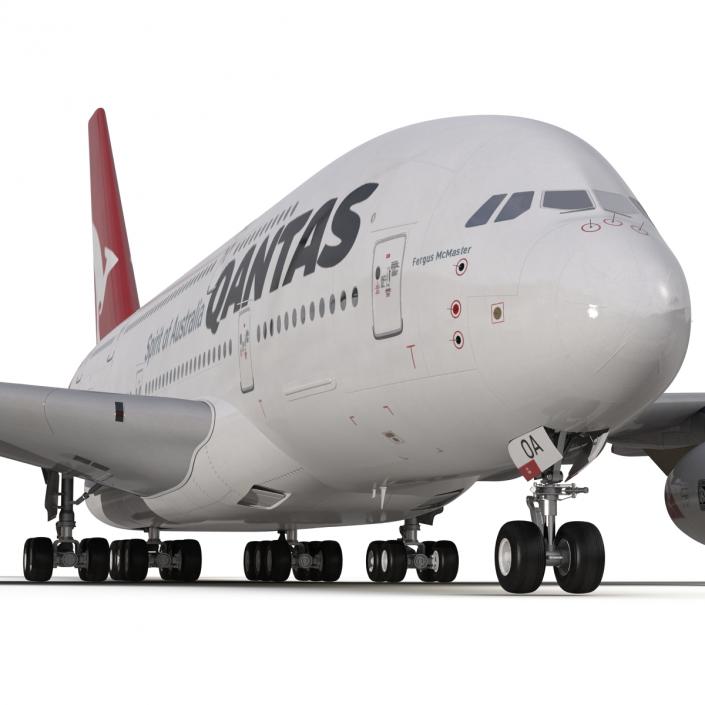 Airbus A380-800 Qantas 3D