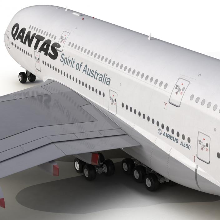 Airbus A380-800 Qantas 3D