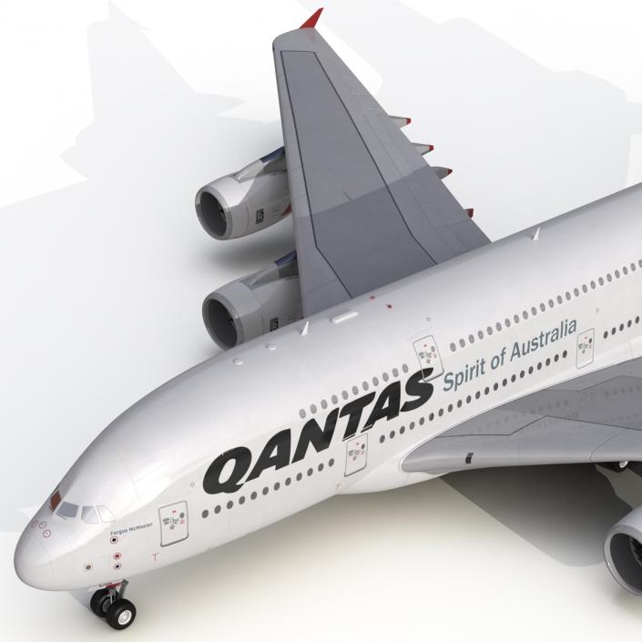 Airbus A380-800 Qantas 3D