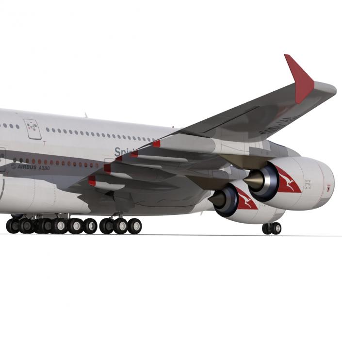 Airbus A380-800 Qantas 3D