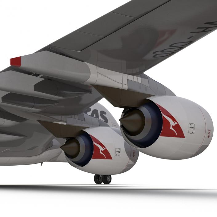 Airbus A380-800 Qantas 3D