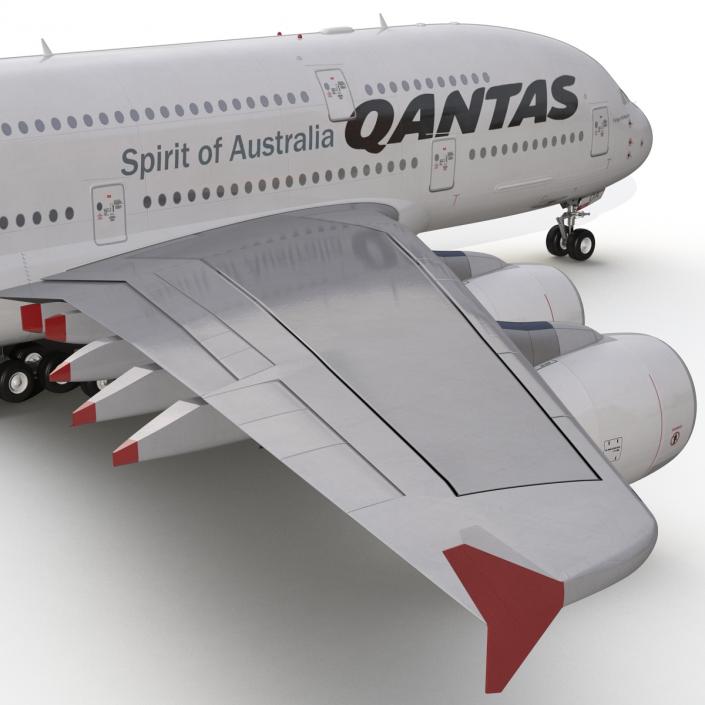 Airbus A380-800 Qantas 3D