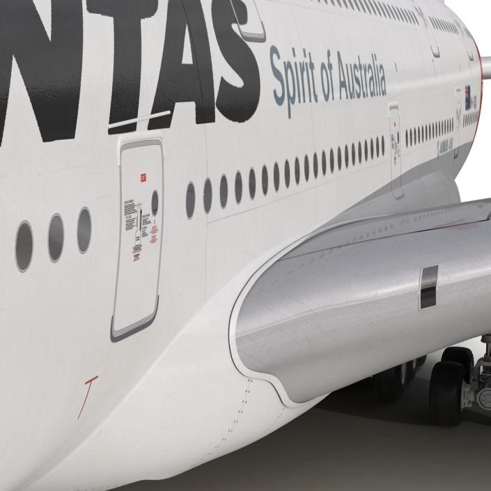 Airbus A380-800 Qantas 3D