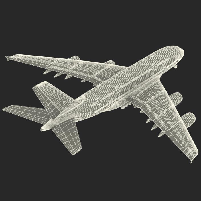 Airbus A380-800 Qantas 3D