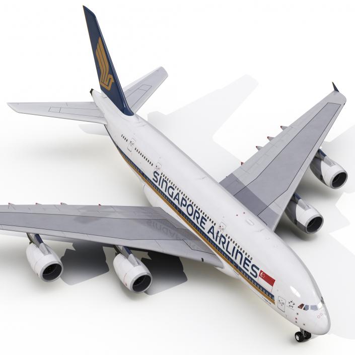 Airbus A380-800 Singapore Airlines 3D model