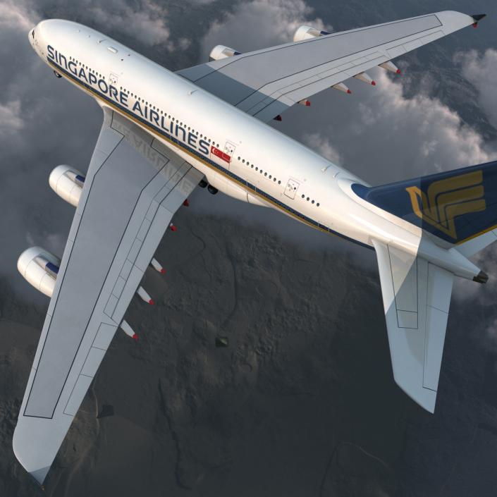 Airbus A380-800 Singapore Airlines 3D model