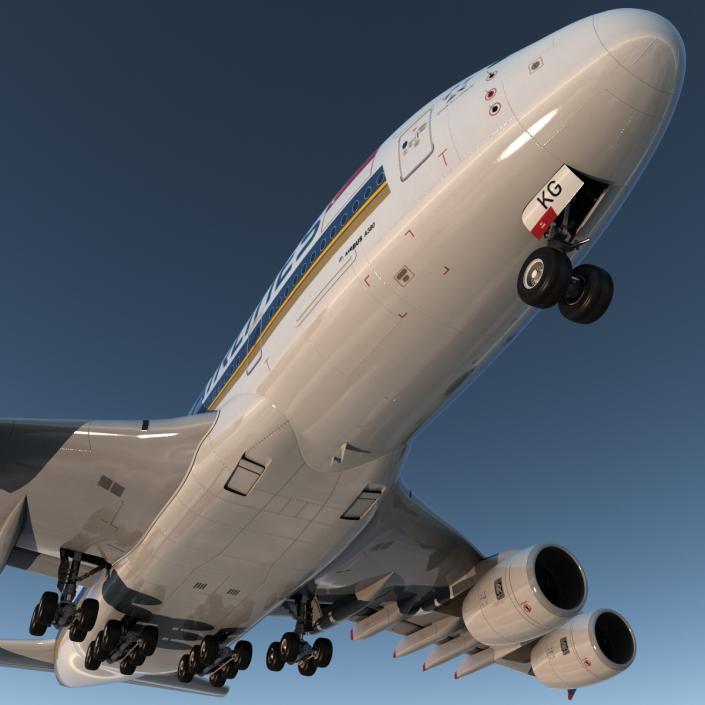 Airbus A380-800 Singapore Airlines 3D model