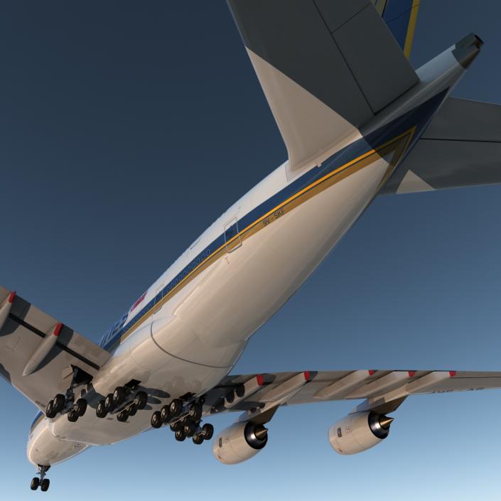 Airbus A380-800 Singapore Airlines 3D model