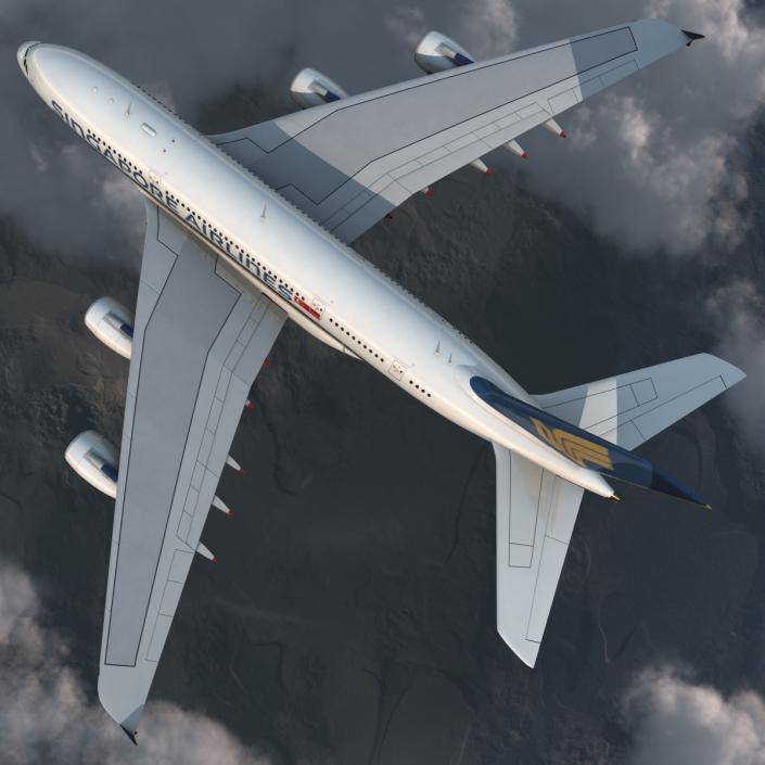 Airbus A380-800 Singapore Airlines 3D model