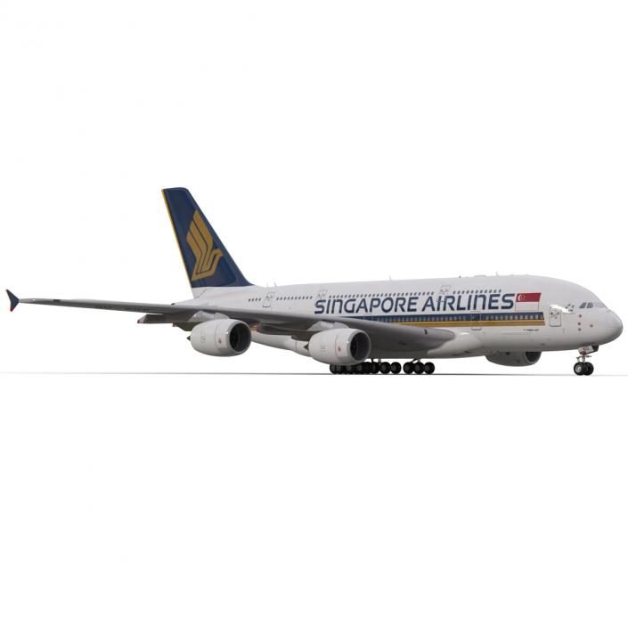 Airbus A380-800 Singapore Airlines 3D model