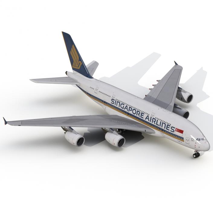 Airbus A380-800 Singapore Airlines 3D model