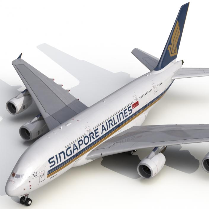 Airbus A380-800 Singapore Airlines 3D model