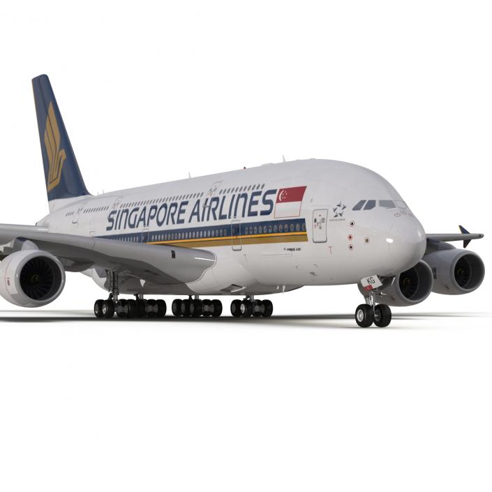 Airbus A380-800 Singapore Airlines 3D model