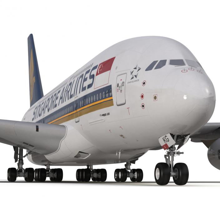 Airbus A380-800 Singapore Airlines 3D model