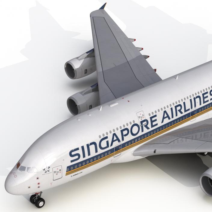 Airbus A380-800 Singapore Airlines 3D model