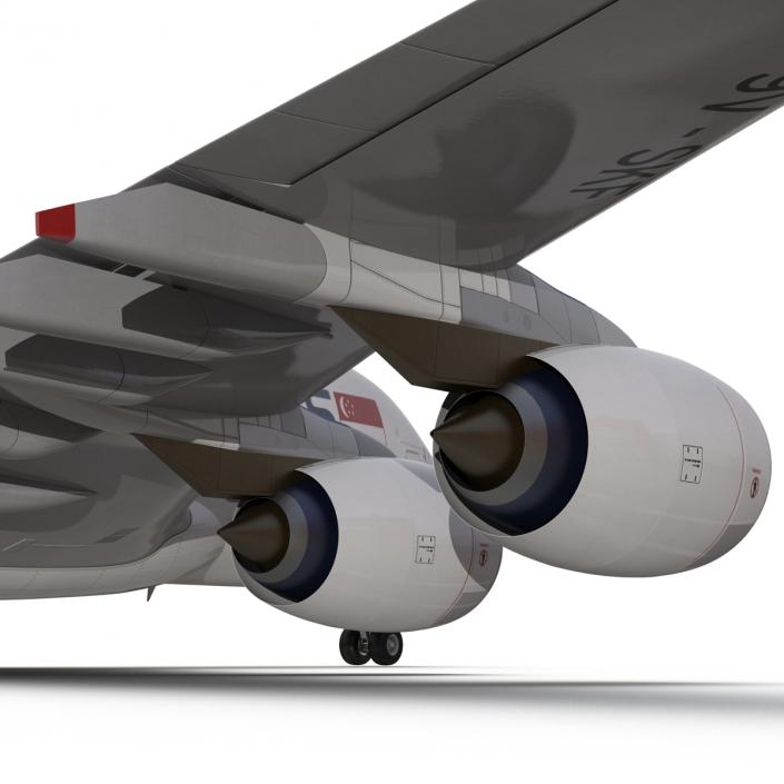 Airbus A380-800 Singapore Airlines 3D model