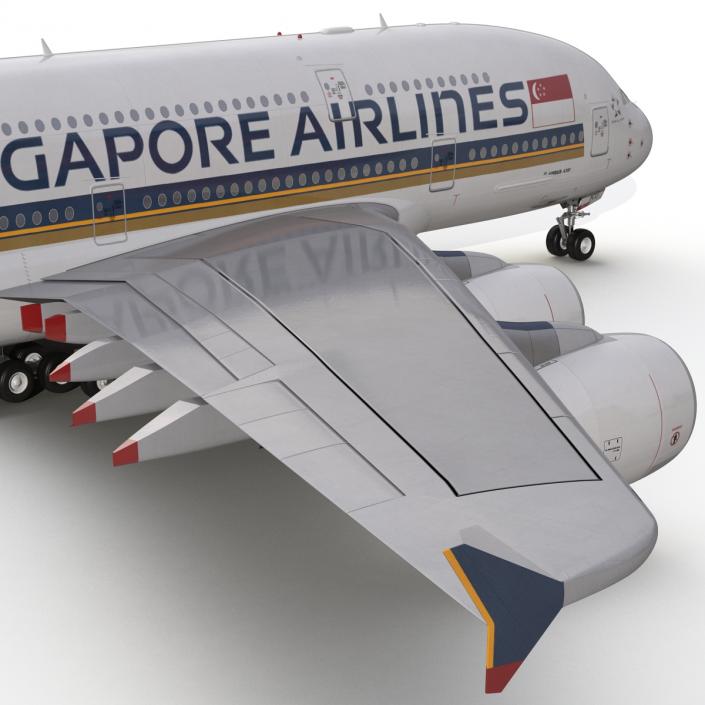 Airbus A380-800 Singapore Airlines 3D model