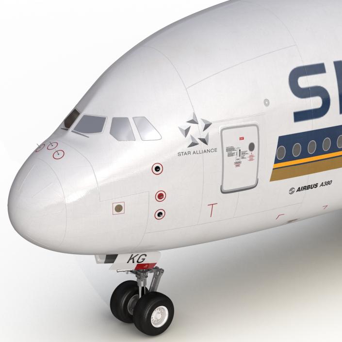 Airbus A380-800 Singapore Airlines 3D model