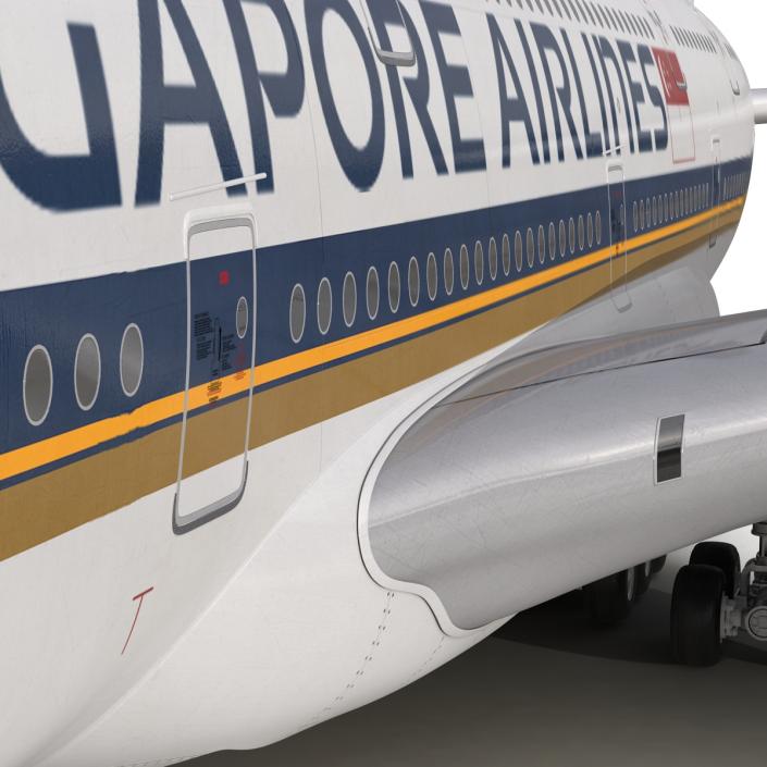 Airbus A380-800 Singapore Airlines 3D model