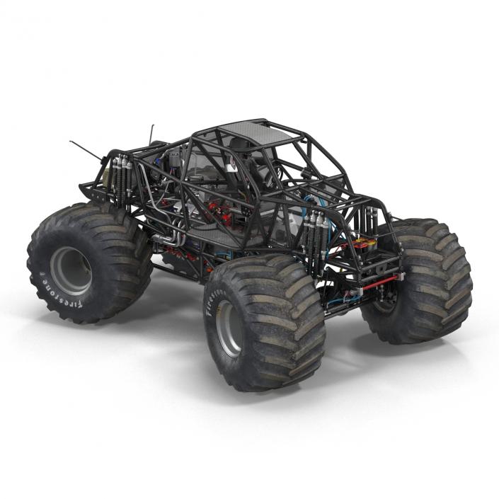 3D model Monster Truck Bigfoot 2 Rigged