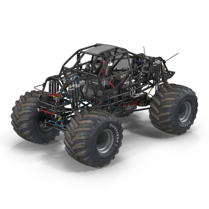 3D model Monster Truck Bigfoot 2 Rigged